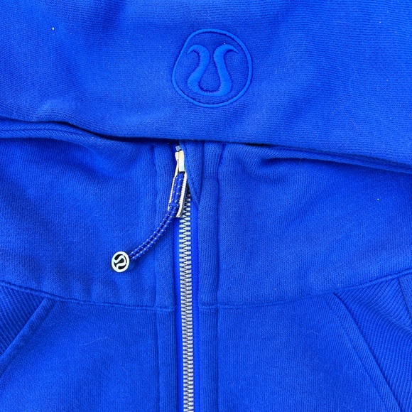 Lululemon Blue Cropped Scuba Jacket Women's Small/Medium - Picture 2 of 4